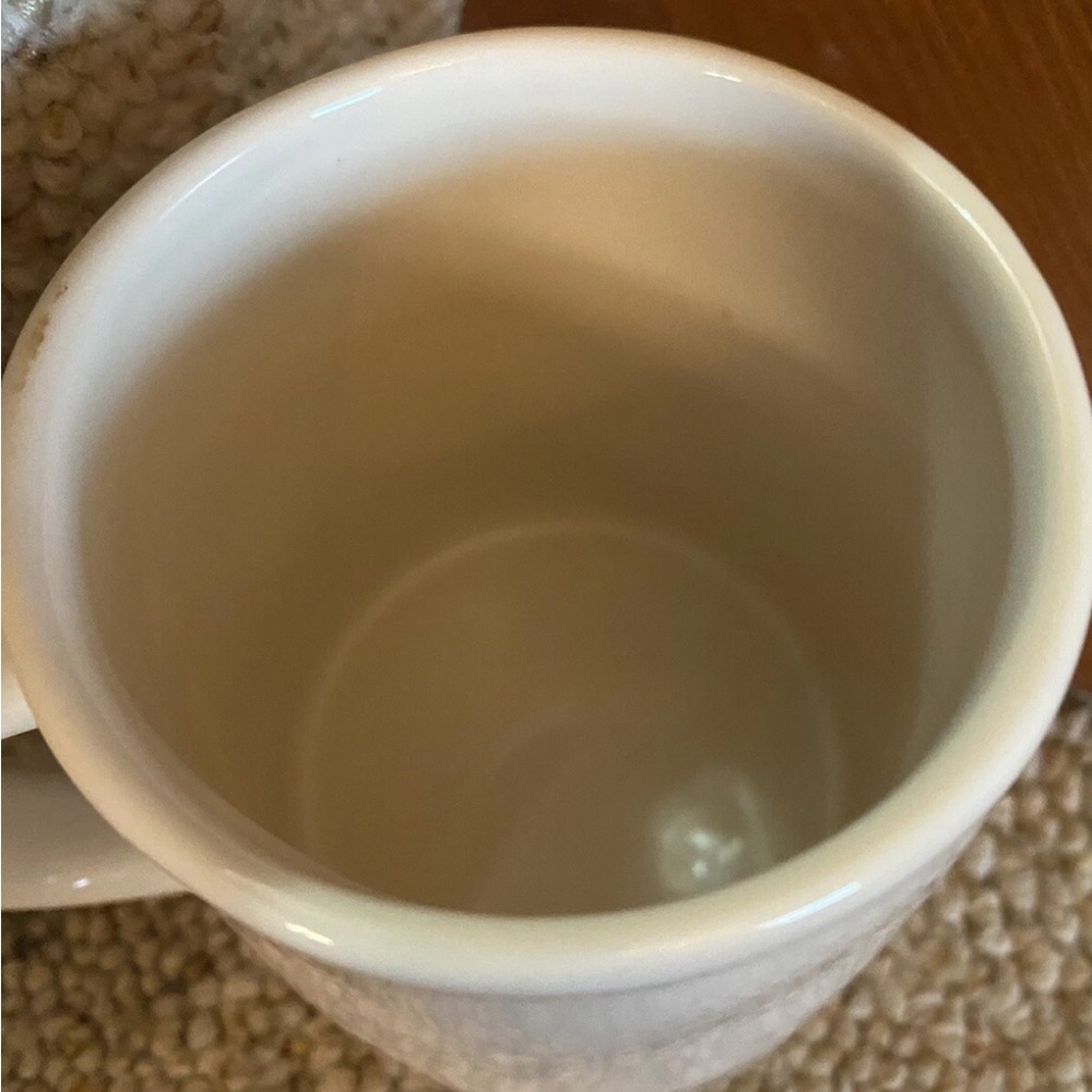 Rae Dunn Magenta “Gather” White Ceramic Mug with Easter Design - Picture 8 of 11